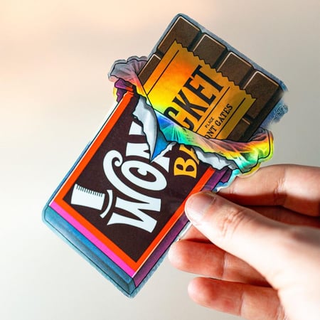 ستيكرات قص منفرد HOLOGRAPHIC