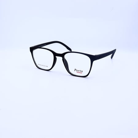 نظارة طبية مستطيلة PORTO TR7919 بإطار أسود أنيق