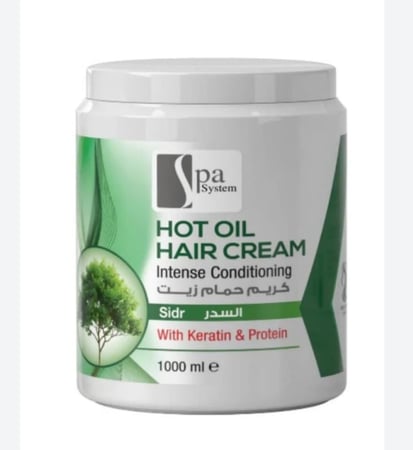 كريم حمام زيت السدر 1000 مل يحتوي على البروتين يقوي الشعر ويحمي من التلفز