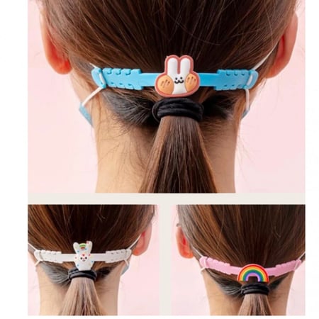 شريط سيلكون موسع وماسك للكمام ( ست قطع منوعة)