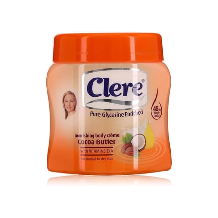 كلير كريم مرطب للجسم بزبدة الكاكاو للبشرة العادية والجافة