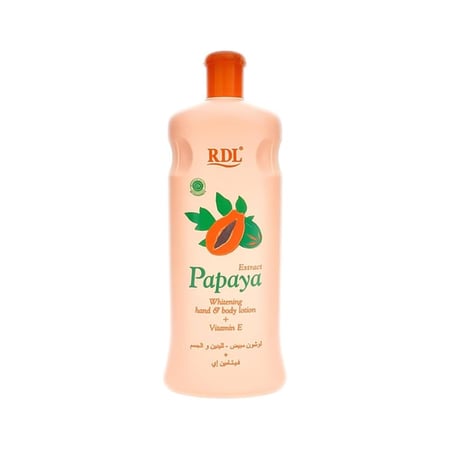 لوشن لتبييض بشرة الجسم واليدين بخلاصة فاكهة البابايا من ار دي ال 600مل