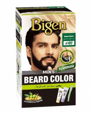 صبغة شعر اللحية للرجال بني اسود B102 من بيجن