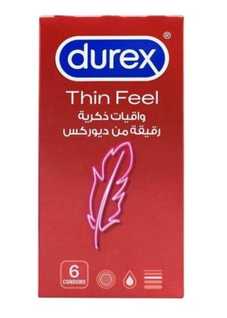 ديوركس Feel Thin واقيات ذكرية رقيقة 6 حبة