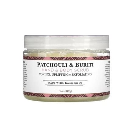 مقشر لليدين والجسم زبدة الباتشولي و بيورتي من نوبيان هيرتاج - 340جرام