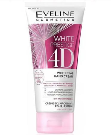 كريم تفتيح اليدين وايت برستيج 3 × 1 (4D) من ايفلين - 100 مل