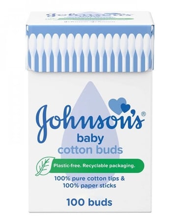 عيدان قطنية نقية من جونسون 100 عود