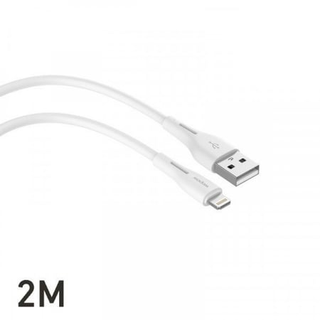كيبل ايفون بطول 2 متر باللون الأبيض - TP02 من Wopow