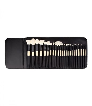 طقم مكون من 24 فرشاة مع حقيبة إلايت من كوستال سينتس أسود