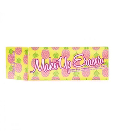 منشفة لازالة المكياج بطبعة الاناناس من ميك اب اريزر اصفر