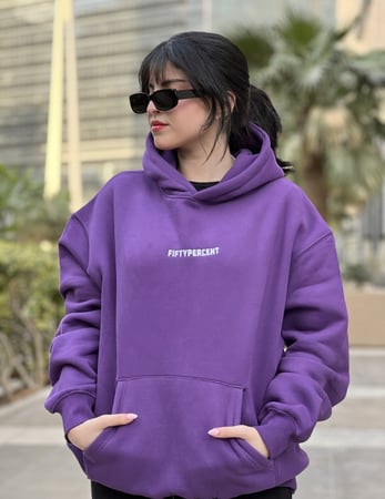 FIFTYPERCENT PURPLE HOODIE