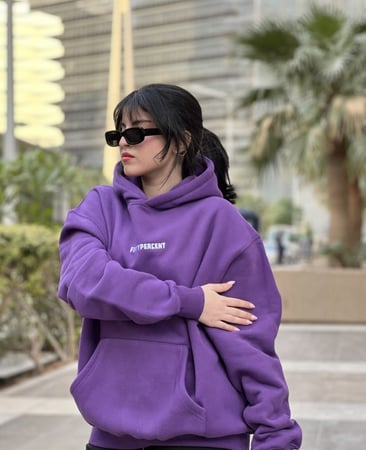 FIFTYPERCENT PURPLE HOODIE