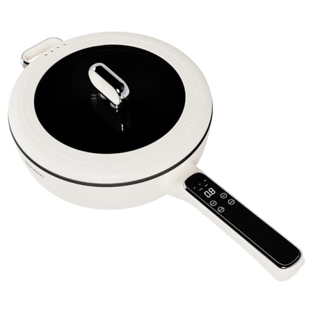 مقلاة كهربائية ديجيتال متعددة الوظائف من كولين- لون ابيض