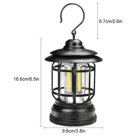فانوس تخييم محمول مصباح طوارئ يعمل بالبطارية من كراون