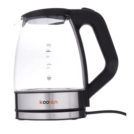 غلاية كهربائية زجاجية قاعدة ستيل من كولين - سعة 1.7 لتر - 1700 واط