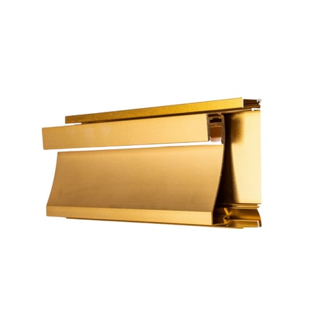 مجرى انارة المنيوم كورنيش - عرض 1.6 سم - عمق 8 سم - لون ذهبي