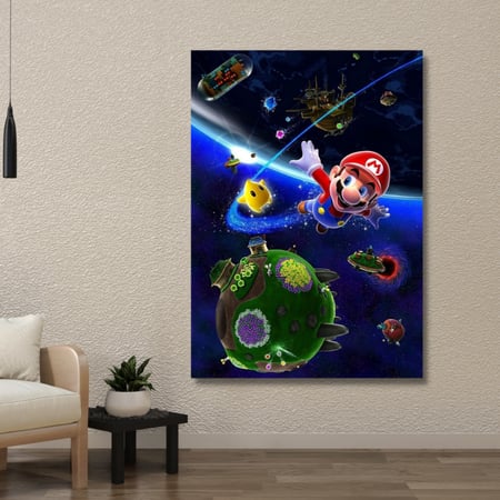 لوحة جدارية فنية مطبوعة - سوبر ماريو
