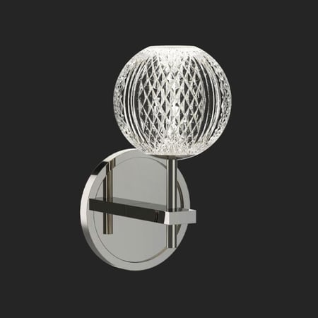 انارة جدارية مودرن كريستالية مارني كروم - 5 واط