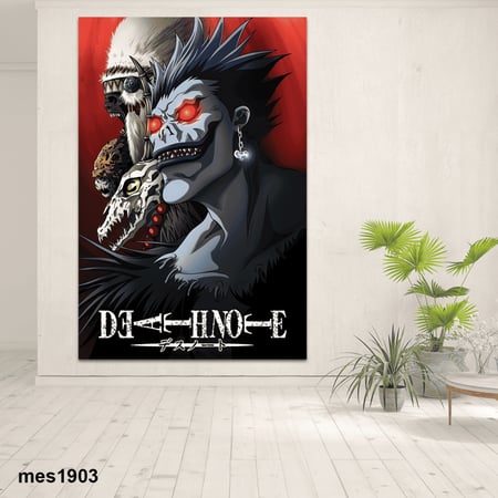 لوحة جدارية أكريليك مطبوعة بتصميم أنمي Death Note