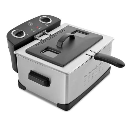 قلاية زيت كهربائية عميقة مع غطاء وتحكم بالحرارة من السيف - سعة 5 لتر - 2400 واط