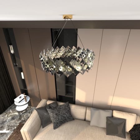 اضاءة سقف معلقة - ثريا علاقي تصميم مودرن