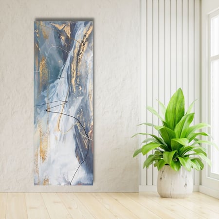 لوحة جدارية كنفاس مطبوعة وديكور لوحة طولية