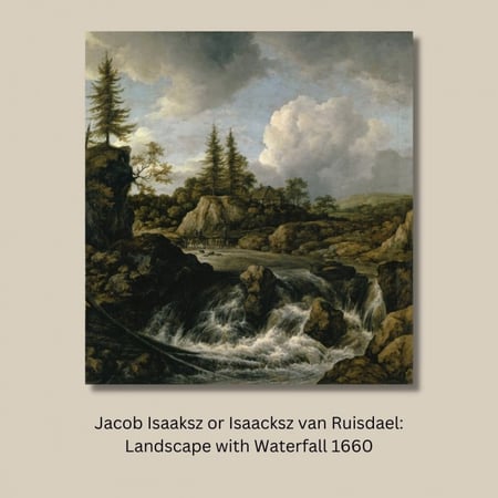 لوحة جدارية كلاسيكية مطبوعة ومغلفة بالزجاج - الفنان جيكوب روزديل