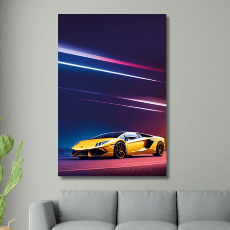 لوحة كانفس جدارية مطبوعة - لوحة سيارات