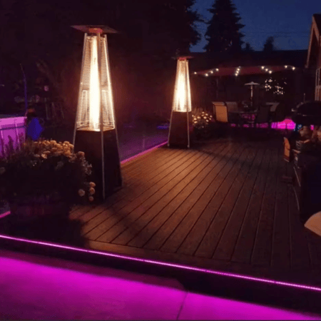 دفاية غاز للجلسات الخارجية والحدائق والمطاعم - طول 2.27 متر