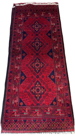 سجادة ممر و مدة افغاني نسيج يدوي   | مقاس: 200x80 cm - اختر الموديل
