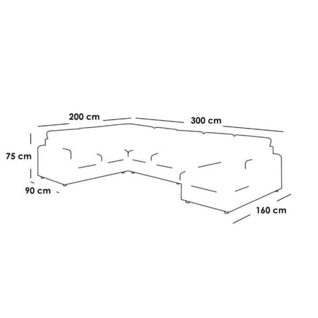 كنب مودرن L للصالة