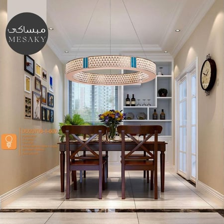 اضاءه سقف معلقة - ثريا علاق مودرن كرستال