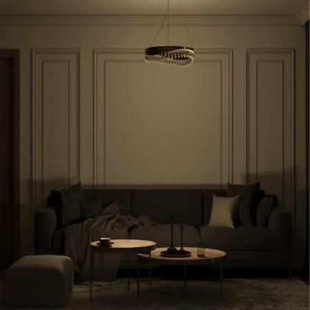 اضاءة سقف معلقة - ثريا علاقي تصميم مودرن