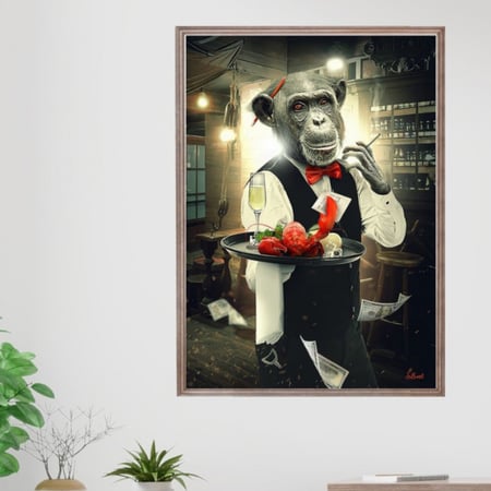 النادل - لوحة كانفس فنية جدارية