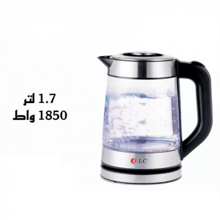 غلاية كهربائية زجاجية من دي ال سي-سعة 1.7 لتر -1850 واط