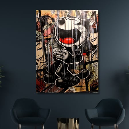 لوحة جدارية فنية مطبوعة  - بوب ارت