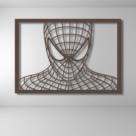 منحوتة خشبية لوحة ديكور نقشة الرجل العنكبوت Spiderman