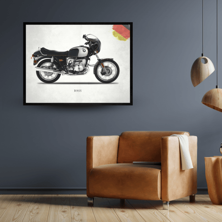 لوحة دراجة نارية موديل R90S
