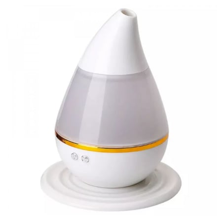 مبخرة إلكترونية مرطبة الجو للعلاج العطري بتأثير ثلاثي الأبعاد يعمل بالموجات فوق الصوتية من دي ال سي - متوفرة بلونين