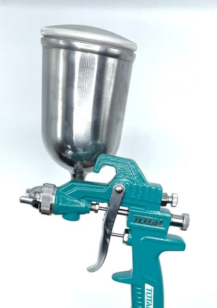 مسدس دهان مقلوب علبة ستيل عامودي توتال AIR SPRAY GUN TAT10402  TOTAL