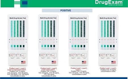 كشف الحشيش  thc بالنسبه خمس مستويات امريكي