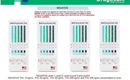 كشف الحشيش  thc بالنسبه خمس مستويات امريكي