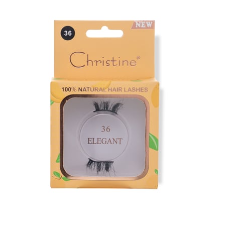 كرستين رموش شعر طبيعي رقم 36 اليجنت CH-E2115