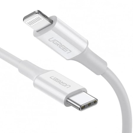 يوجرين - شاحن جداري بقوة 20 واط مع كيبل تايب سي الى ايفون