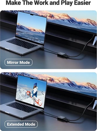 محول HDMI إلى VGA نشط مع مقبس صوت 3.5 مم