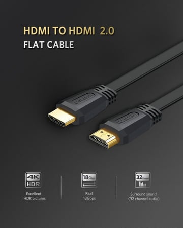 يوجرين كابل 2.0 HDMI أسود