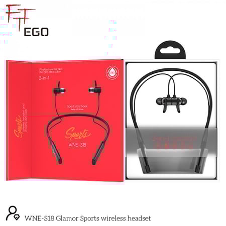 ايغو غلامور سبورتس سماعة أذن لاسلكية حول الرقبة ( اس 18 )