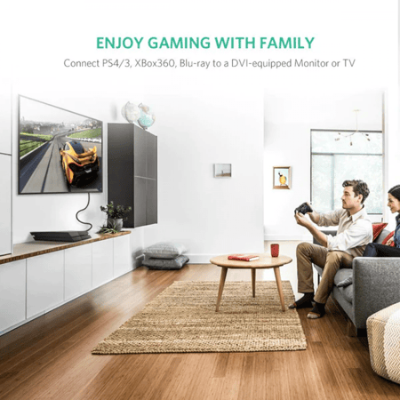 يوجرين كابل اتش دي ام اي الى DVI 24 + 1 (2متر)
