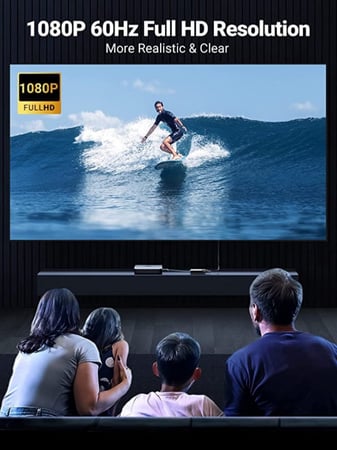 محول HDMI إلى VGA نشط مع مقبس صوت 3.5 مم