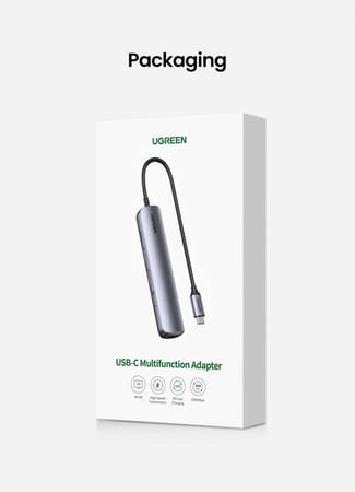 يوجرين - موزع محول يو اس بي سي هب USB C Hub فائق النحافة 5